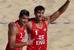 Bộ đôi anh em người Anh lần đầu tiên góp mặt ở giải vô địch thế giới bóng chuyền bãi biển