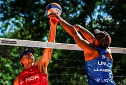 Highlight giải bóng chuyền bãi biển vô địch thế giới: Mol, A./Sørum, C. vs. Hannibal/Llambías