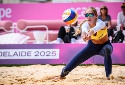 Ukraine giành tấm vé đầu tiên vượt qua vòng bảng giải bóng chuyền bãi biển VĐTG