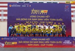 Lịch thi đấu vòng chung kết giải bóng đá sinh viên toàn quốc NUC Cúp TV360