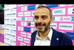 HLV Scandicci Gaspari nhắc nhở học trò: “Thắng 3 điểm thôi chưa đủ"