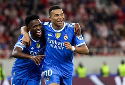 Real Madrid thắng nghẹt thở ở Champions League với 4 bàn của Mbappe
