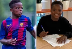 Chữ ký của Destiny Kosiso, thần đồng 12 tuổi của Barcelona ghi được 145 bàn thắng