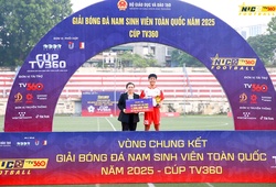 Đại học Huế thâu tóm loạt danh hiệu cá nhân tại Giải bóng đá sinh viên toàn quốc 2025 – Cúp TV360