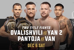 Lịch thi đấu UFC 323: Dvalishvili vs Yan 2, Pantoja vs Van
