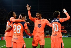 Bảng xếp hạng La Liga sau khi Barcelona ghi 5 bàn vào lưới Betis