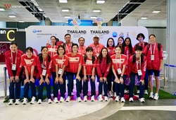 Đội tuyển bóng chuyền nữ Việt Nam đặt chân tới Thái Lan, sẵn sàng chinh phục SEA Games 33