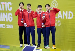 Kình ngư 17 tuổi toả sáng giúp bơi Việt Nam bứt phá giành HCV 4x200m nghẹt thở