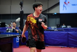 Thần đồng bóng bàn Singapore nói gì về tấm HCV SEA Games 33 đồng đội nam?