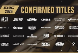 Danh sách các môn thi đấu Esports World Cup 2026
