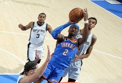 Đại chiến miền Tây NBA: Hàng thủ Thunder bóp nghẹt Spurs, cắt đứt chuỗi thua liên tiếp