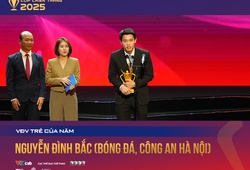 Đình Bắc đoạt danh hiệu VĐV Trẻ của năm Cúp Chiến thắng 2025