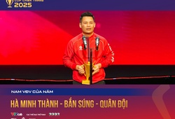 Xạ thủ U40 Hà Minh Thành nhận danh hiệu VĐV nam của năm Cúp Chiến Thắng 2025