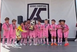 Con trai Messi giành chức vô địch cùng Inter Miami và bắt chước màn ăn mừng của cha