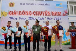 21 đội tranh tài sôi nổi giải bóng chuyền Công an thành phố Đà Nẵng 2026
