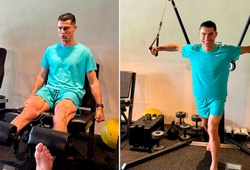 Hình ảnh ấn tượng mà Cristiano Ronaldo chia sẻ về việc tập luyện ở tuổi 41