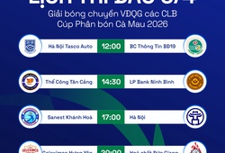 Lịch thi đấu giải bóng chuyền VĐQG hôm nay 6/4: Mở màn hấp dẫn