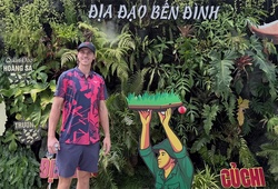 Tay vợt pickleball số 4 thế giới Christian Alshon trải nghiệm địa đạo Củ Chi