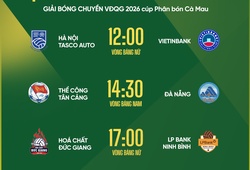 Lịch thi đấu bóng chuyền VĐQG 2026 ngày 10/4: Tâm điểm đại chiến Hà Nội Tasco Auto – Vietinbank