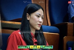 Kiều Trinh tiếp lửa tinh thần cho Binh Chủng Thông Tin trong trận đấu then chốt