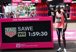 Sebastian Sawe phá tan các mốc thời gian của Kelvin Kiptum khi lập kỷ lục marathon thế giới