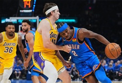 Mất nhịp điệu sau 8 ngày nghỉ, SGA suýt báo hại OKC Thunder trước Los Angeles Lakers
