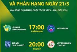 Lịch thi đấu cúp bóng chuyền VTV9 Bình Điền ngày 21/5: Chủ nhà Long An đại chiến Hà Nội Tasco Auto