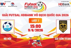 Link xem trực tiếp futsal HDBank VĐQG 2026: Hà Nội vs Sài Gòn Titans