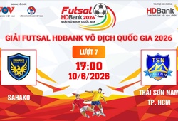 Link xem trực tiếp futsal HDBank VĐQG 2026: Sahako vs Thái Sơn Nam