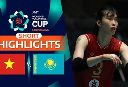 Highlight bóng chuyền AVC Cup 2026: Việt Nam vs Kazakhstan 5 set nghẹt thở