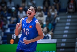 Đối chuyền Khánh Linh để lại dấu ấn trước hàng chắn khổng lồ của U18 Kazakhstan