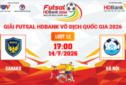 Link xem trực tiếp futsal HDBank VĐQG 2026: Sahako vs Hà Nội