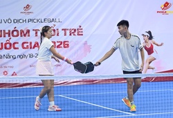 Bản lĩnh ở chung kết, Phát Lộc và Thanh Trúc đăng quang nội dung U14 đôi nam nữ