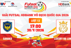 Link xem trực tiếp futsal HDBank VĐQG 2026: Sahako vs Luxury Hạ Long