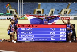 Đội chạy ngắn tiếp sức Thái Lan tự phá kỷ lục SEA Games 31, tiến sát chuẩn dự giải thế giới