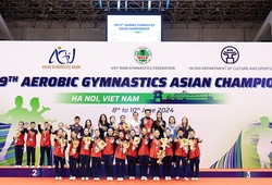 Việt Nam xếp đầu toàn đoàn tại Giải vô địch Thể dục Aerobic Châu Á lần thứ 9