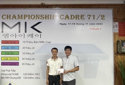 Giải billiards MIK Championship Cadre 71/2: Lê Nguyên Phương so kè Xavier Gretillat với series 120 điểm