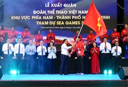 Lễ xuất quân Đoàn Thể Thao Việt Nam phía Nam: Mang tinh thần bất khuất dự SEA Games 33