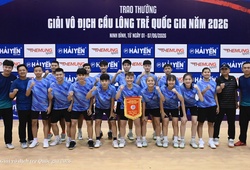 Chiều sâu đội hình định đoạt ngôi vô địch đồng đội tại giải cầu lông trẻ quốc gia 2026