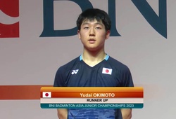 Yudai Okimoto lần đầu tiên lọt vào trận chung kết cầu lông World Tour Super 300