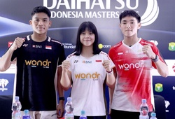 Ubed và Joaquin Kebelet phô diễn kỹ năng tại Giải cầu lông Indonesia Masters 2026
