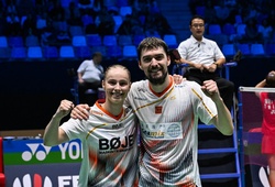 Cầu lông French Open 2025: Đôi nam nữ Đan Mạch "hạ gục" số 1 thế giới người Trung Quốc sau ván đấu "điên rồ" 29-27