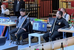 Việt Nam hòa Tây Ban Nha ở Giải billiards carom 3 băng đồng đội thế giới 2024