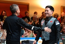 Bao Phương Vinh và Trần Quyết Chiến lần đầu vô địch Giải billiards carom 3 băng đồng đội thế giới