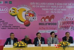 Giải Billiard Carom 3 băng Cúp thế giới (World Cup) TPHCM 2023 vào vòng đấu chính 32 "cọp"