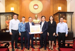 Trước thềm SEA Games 33: Đoàn Thể Thao Việt Nam ấm áp trao tặng 116,5 triệu đồng ủng hộ đồng bào vùng lũ