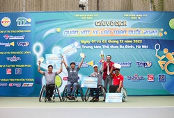 Kết thúc Giải Vô địch Quần vợt Xe lăn Toàn quốc năm 2022: TPHCM, Thái Nguyên đều có 2 HCV