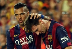 Chỉ Messi hơn Dani Alves về một kỷ lục ở Barca