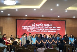 Huỳnh Như nghẹn ngào xúc động ở lễ xuất quân dự World Cup 2023 của tuyển nữ Việt Nam