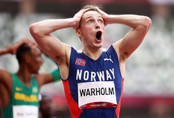 “Nam thần Na Uy” Karsten Warholm lập kỷ lục thế giới 400m rào ở Olympic Tokyo